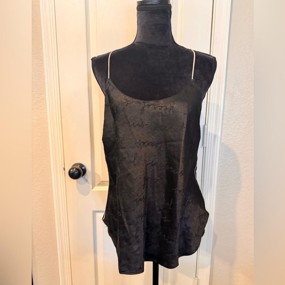 VS Black Satin Cami